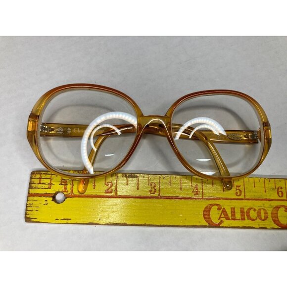 CHRISTIAN DIOR 2076 30 Gold/Brown Round Eyeglasses 53/17 Frames Only - Picture 10 of 11